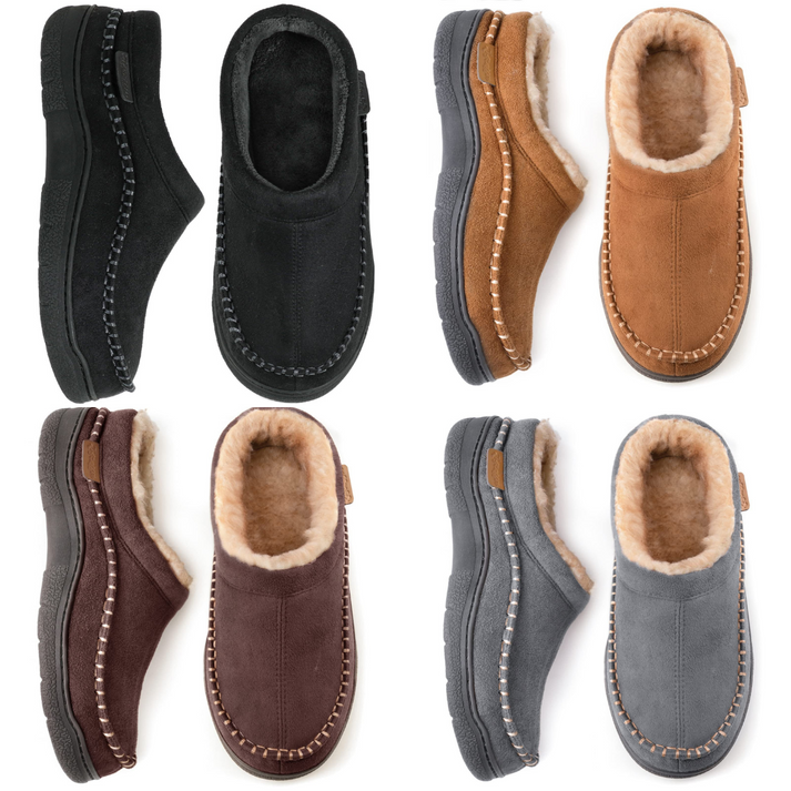 Gabriel | Men's Cosy Lined Slippers with Durable, Supportive Soles