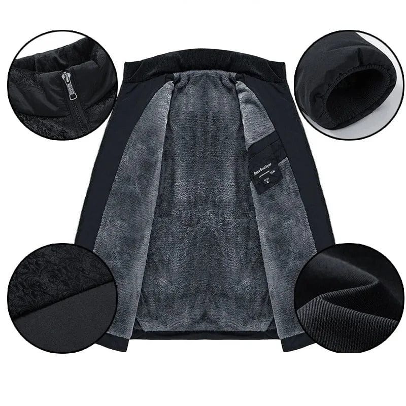 Ethan | Men's Quilted Fleece Jacket for Winter