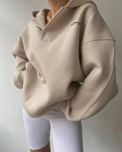 Candice | Women's Relaxed-Fit Oversized Pullover Hoodie for Winter