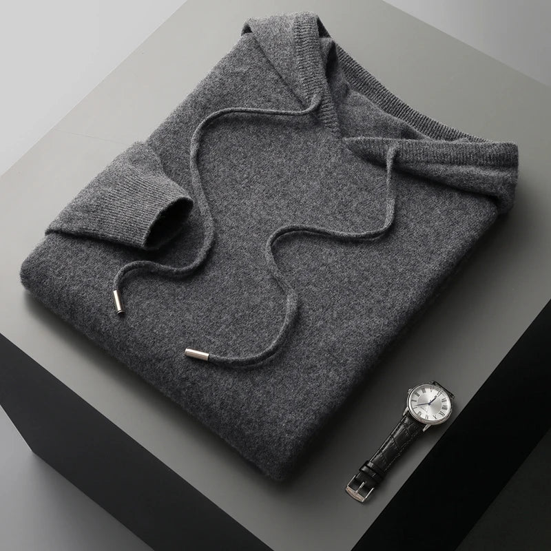 Marius | Men's Long-Sleeve Drawstring Hoodie for Winter