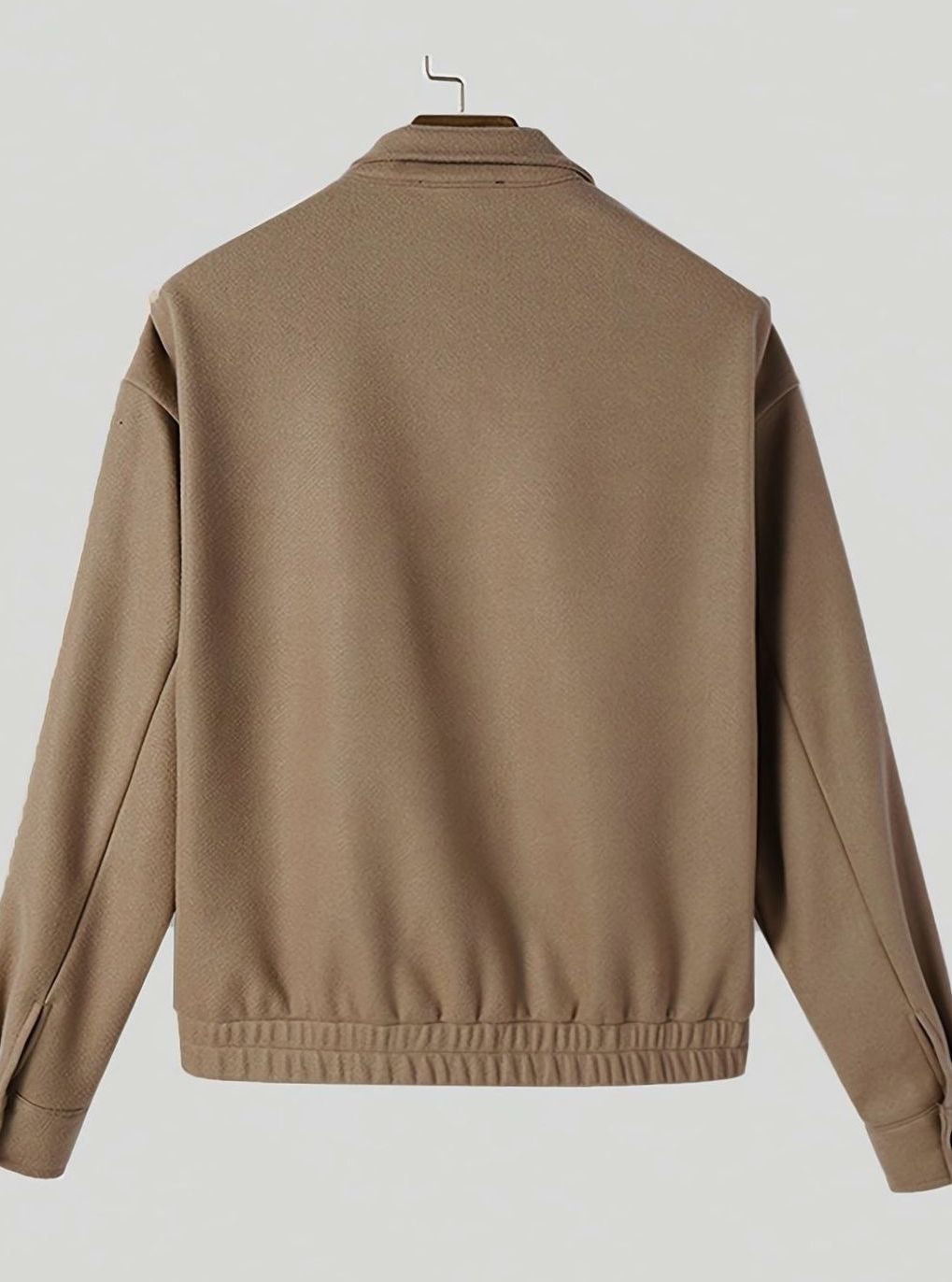 Archie | Men's Wool-Look Bomber Jacket with Button Front and Stand Collar