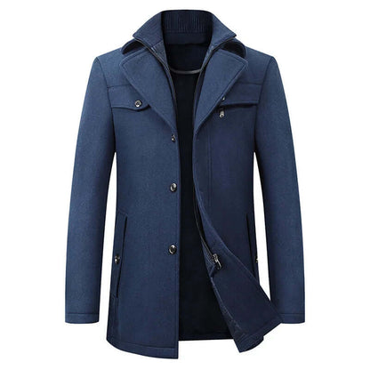 Owen | Men's Double-Breasted Windproof Coat with Warm Lining