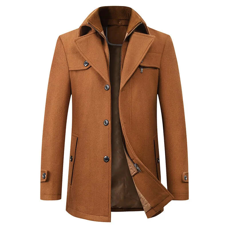 Owen | Men's Double-Breasted Windproof Coat with Warm Lining