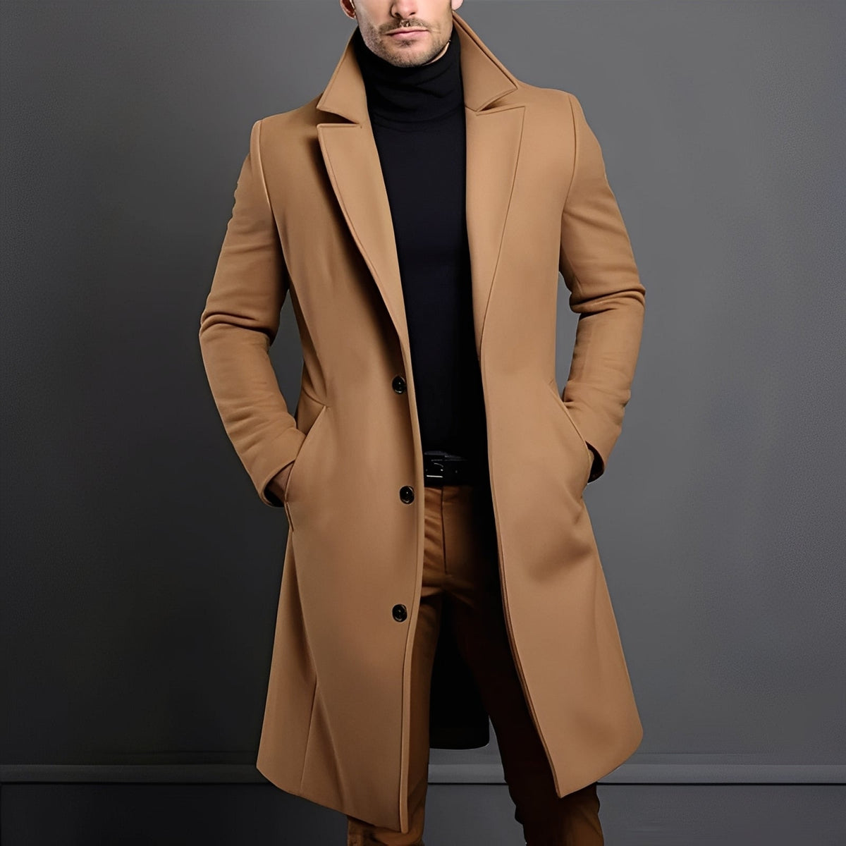Noah | Men's Sophisticated Wool Trench Coat