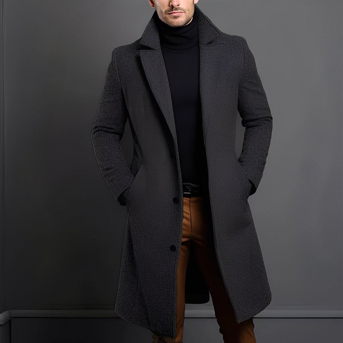 Noah | Men's Sophisticated Wool Trench Coat