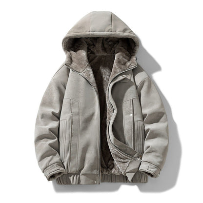 Finley | Men's Faux Suede Hooded Jacket