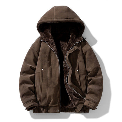 Finley | Men's Faux Suede Hooded Jacket