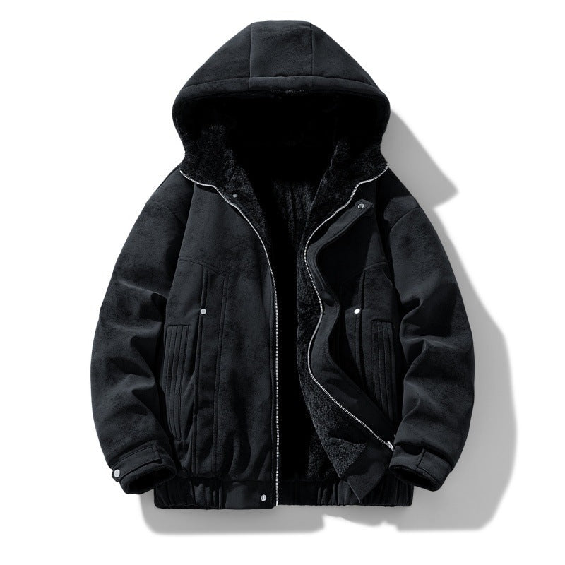 Finley | Men's Faux Suede Hooded Jacket