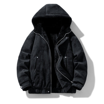 Finley | Men's Faux Suede Hooded Jacket