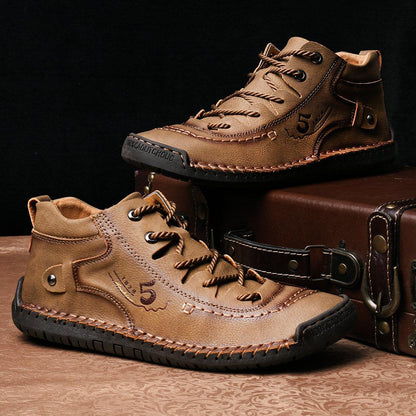 Kieran | Men's Hand-Stitched High-Top Boots