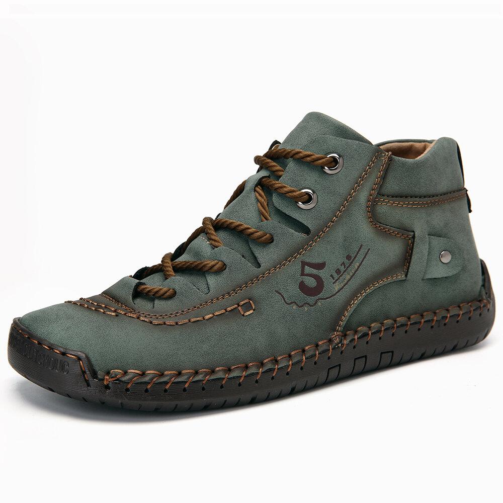 Kieran | Men's Hand-Stitched High-Top Boots