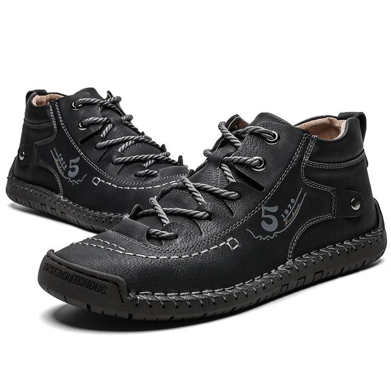 Kieran | Men's Hand-Stitched High-Top Boots