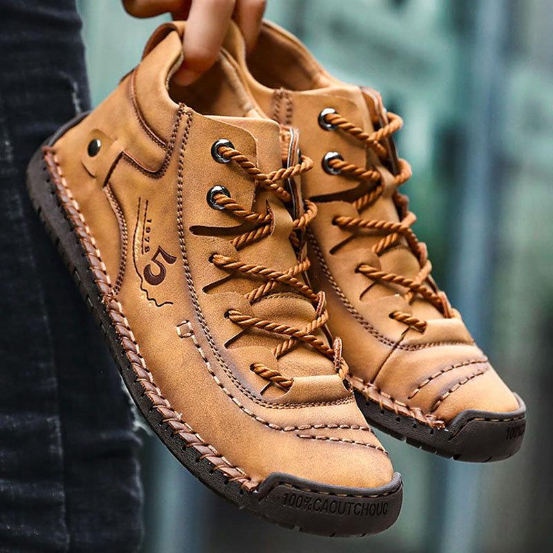 Kieran | Men's Hand-Stitched High-Top Boots