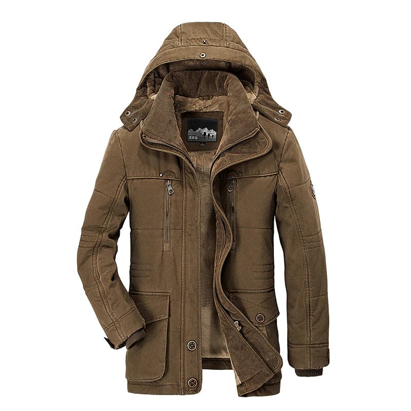 William | Men's Stylish Hooded Parka Jacket for All-Weather Comfort