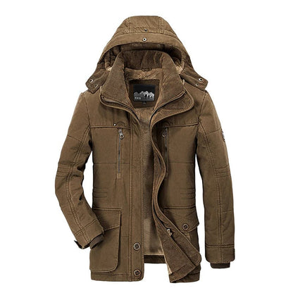 William | Men's Stylish Hooded Parka Jacket for All-Weather Comfort