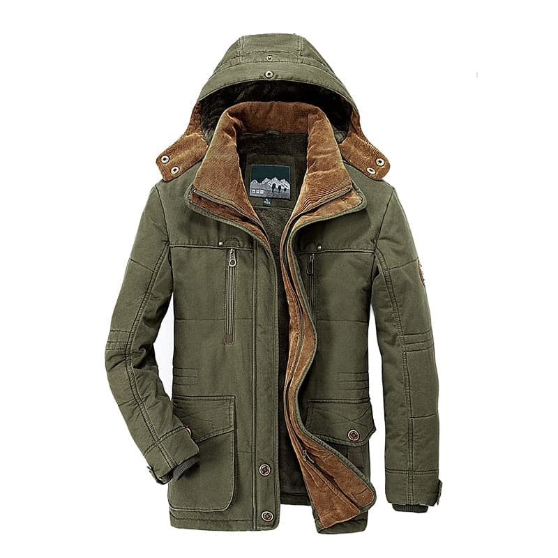 William | Men's Stylish Hooded Parka Jacket for All-Weather Comfort