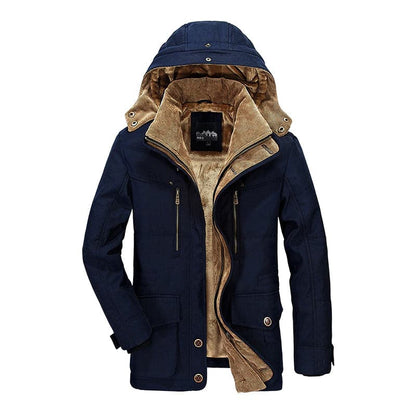 William | Men's Stylish Hooded Parka Jacket for All-Weather Comfort