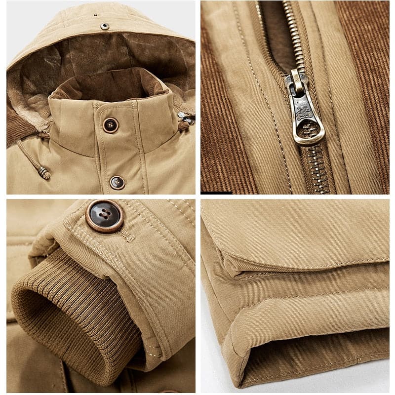 William | Men's Stylish Hooded Parka Jacket for All-Weather Comfort