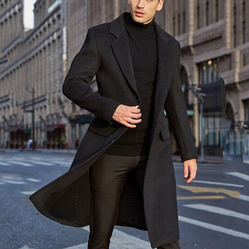 Patrick | Men's Classic Long Wool Coat for Winter