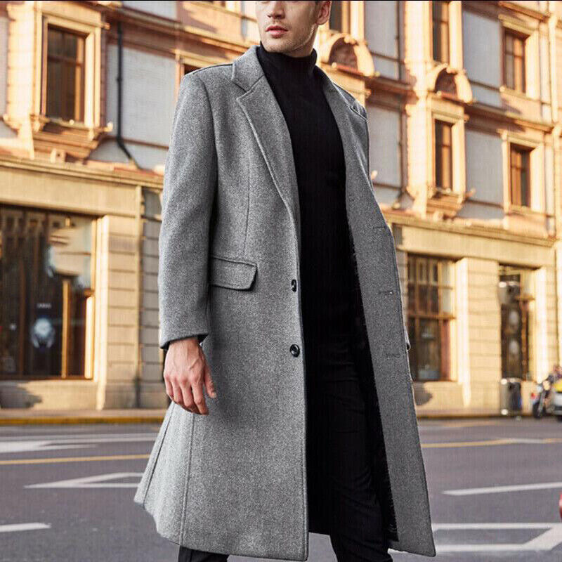 Patrick | Men's Classic Long Wool Coat for Winter