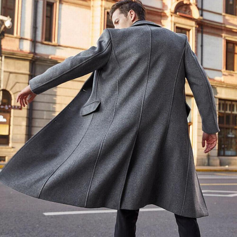 Patrick | Men's Classic Long Wool Coat for Winter