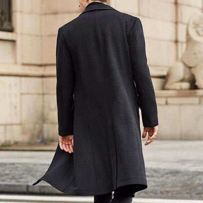Patrick | Men's Classic Long Wool Coat for Winter