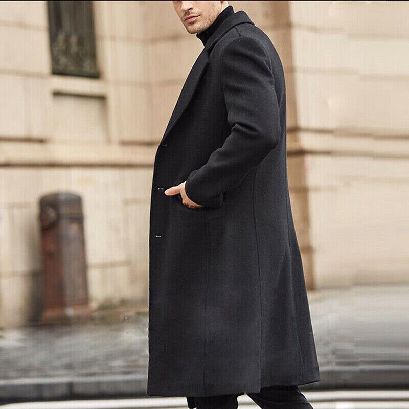 Patrick | Men's Classic Long Wool Coat for Winter