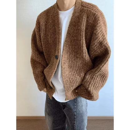 Archie | Men's Oversized Button-Front Cardigan for Winter