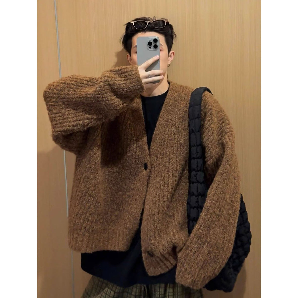 Archie | Men's Oversized Button-Front Cardigan for Winter