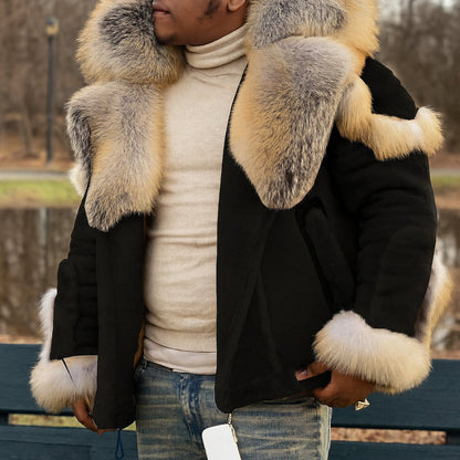Alfie | Men's Oversized Winter Coat with Heavy Collar
