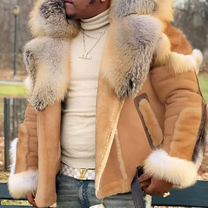 Alfie | Men's Oversized Winter Coat with Heavy Collar