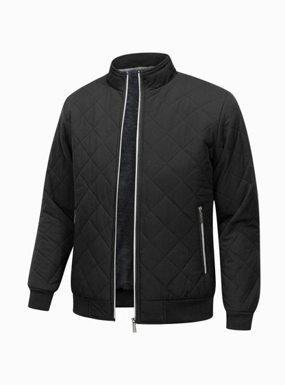 James | Men's Quilted Fleece-Lined Full-Zip Bomber Jacket