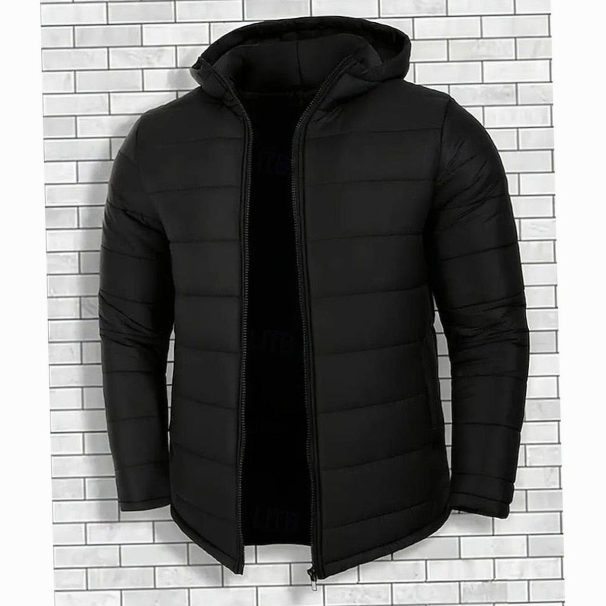 Quentin | Men's Regular-Fit Hooded Quilted Coated Puffer Jacket for Winter