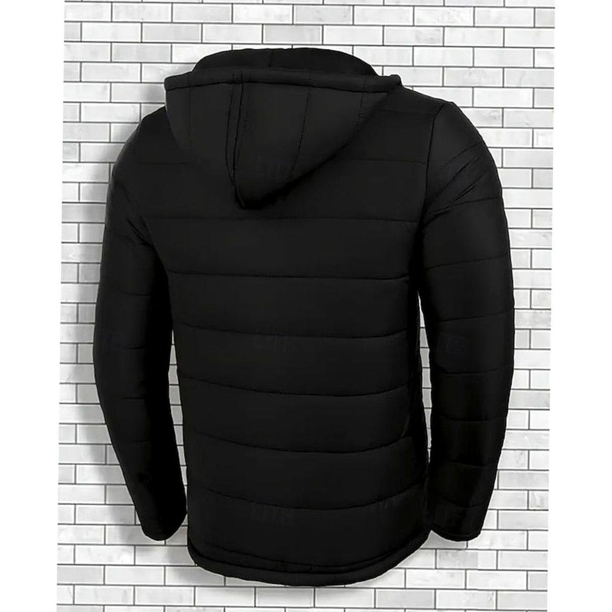 Quentin | Men's Regular-Fit Hooded Quilted Coated Puffer Jacket for Winter