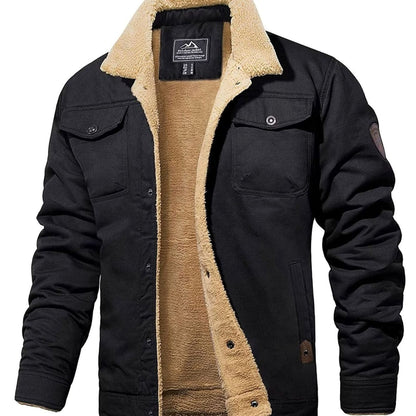 Dominic | Men's Warm Sherpa-Lined Winter Jacket