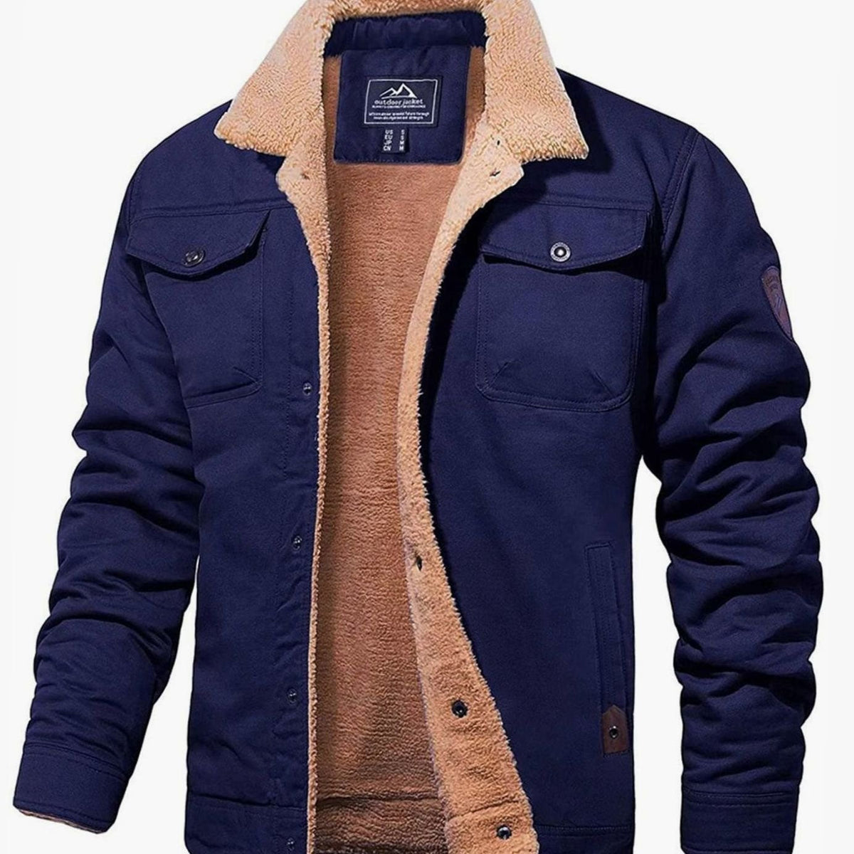 Dominic | Men's Warm Sherpa-Lined Winter Jacket