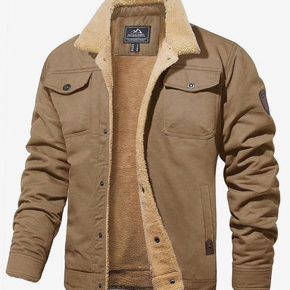 Dominic | Men's Warm Sherpa-Lined Winter Jacket