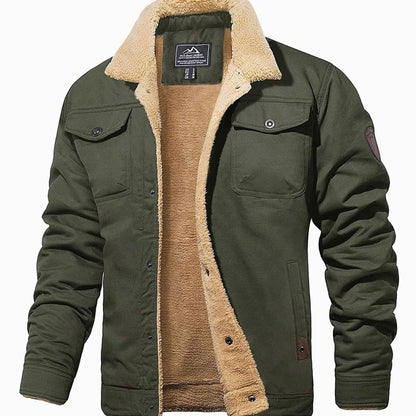 Dominic | Men's Warm Sherpa-Lined Winter Jacket