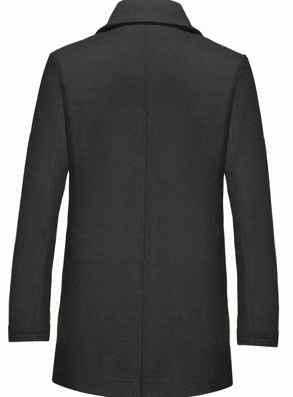 Adam | Men's Tailored Wool Overcoat with Scarf Lapel
