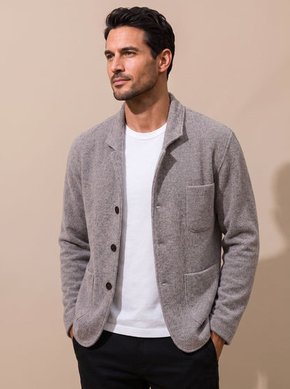 Thomas | Men's Slim-Fit Button-Front Knit Cardigan for Winter