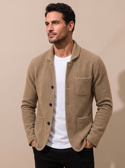 Thomas | Men's Slim-Fit Button-Front Knit Cardigan for Winter