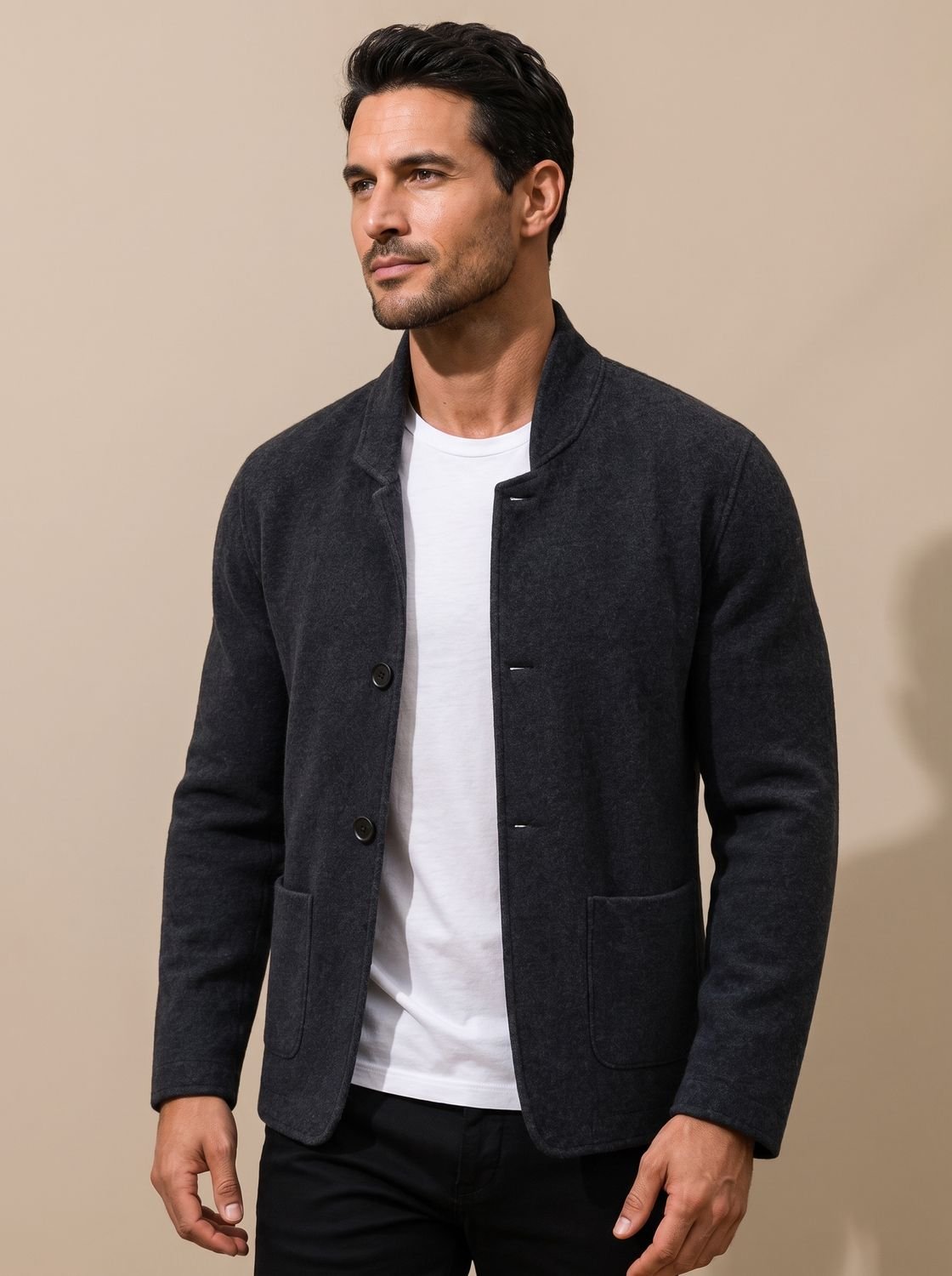 Thomas | Men's Slim-Fit Button-Front Knit Cardigan for Winter