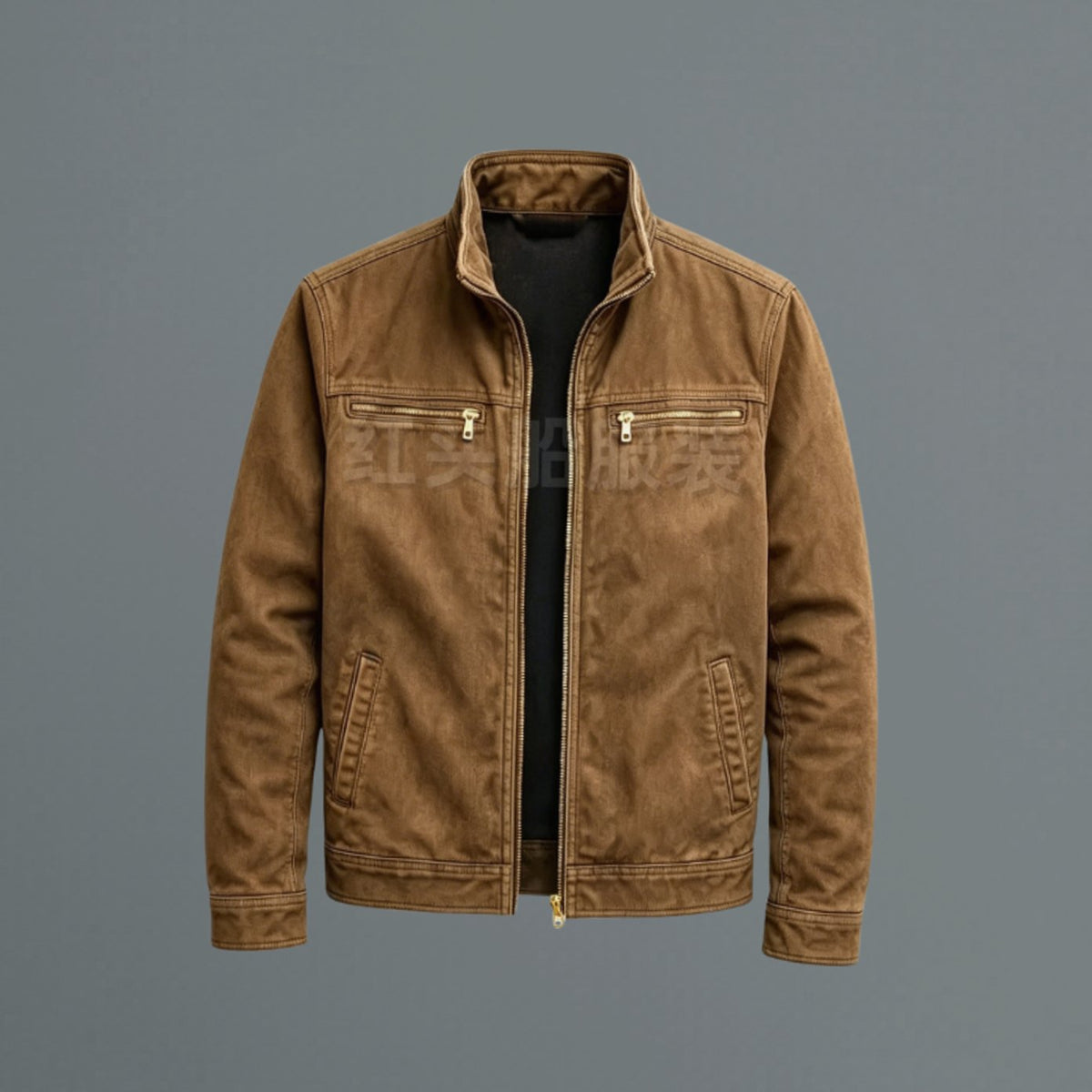 Edward | Men's Slim-Fit Stand-Collar Full-Zip Bomber Jacket
