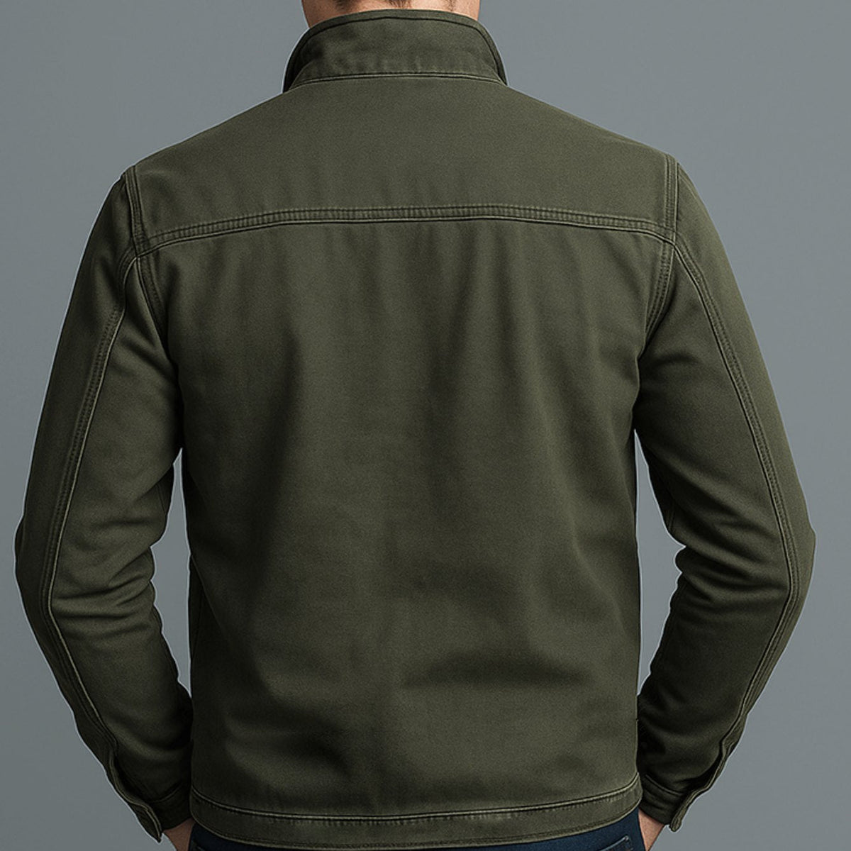 Edward | Men's Slim-Fit Stand-Collar Full-Zip Bomber Jacket