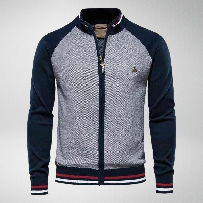 Ian | Men's Stylish Striped Knit Cardigan for Winter