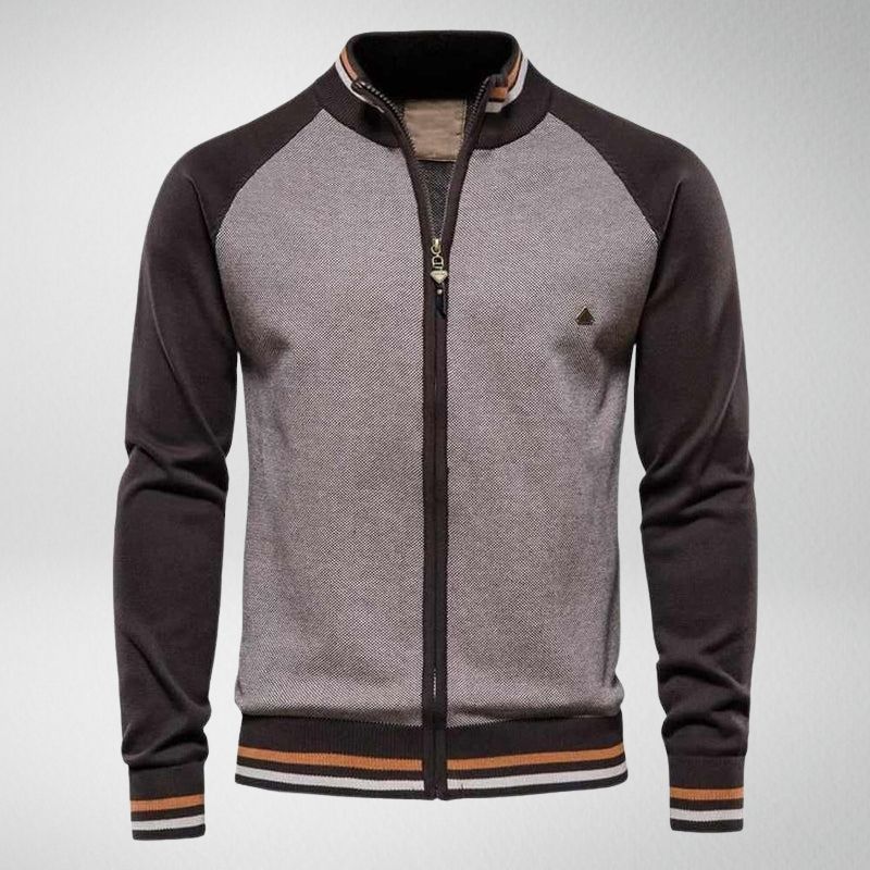 Ian | Men's Stylish Striped Knit Cardigan for Winter