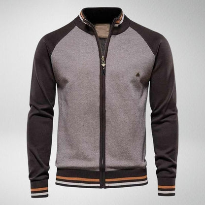 Ian | Men's Stylish Striped Knit Cardigan for Winter