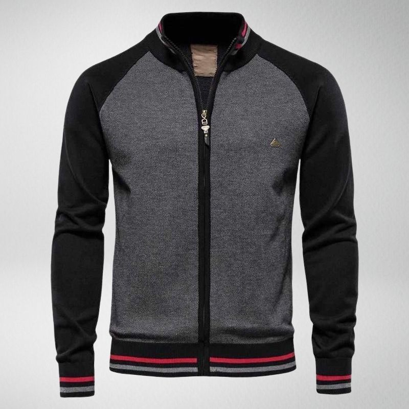 Ian | Men's Stylish Striped Knit Cardigan for Winter
