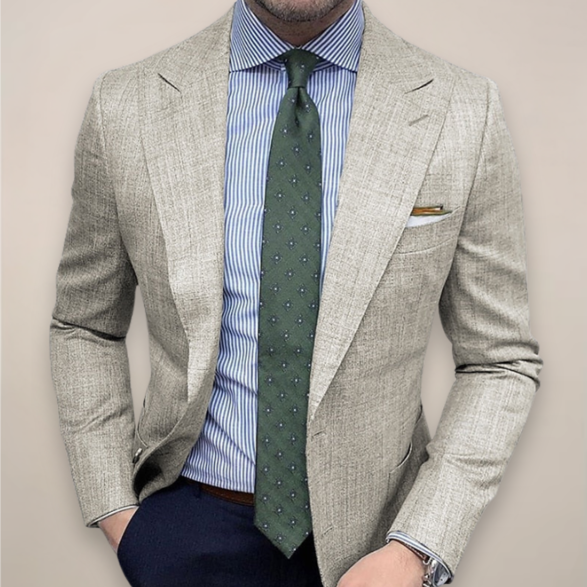 Harvey | Men's Stylish Textured Sport Coat for Winter