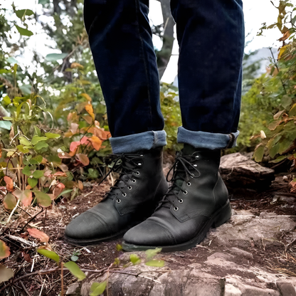 Robbie | Men's Classic Vintage Lace-Up Leather Boots